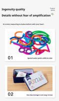 Puzzle De Madera Divertido Juego Educativo Para Niños Empaque Portátil Aprendizaje Cognitivo Temprano Consciencia De Colores Formas Y Vida Regalo Para Niños - details 8