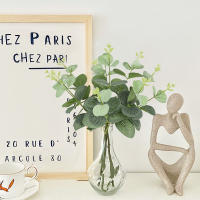 5/10Pcs Hojas De Eucalipto Artificiales Verdes Para Decoración De Boda Jardín Exterior Hogar Adornos De Mesa Corona Accesorios - details 22