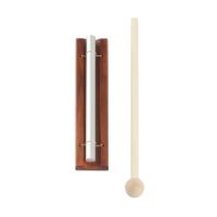 Campanas De Viento De Madera Para Mesa 1/3/7 Tonos Juguete Educativo Musical Para Niños Instrumento De Percusión Con Martillo Metal Plateado - details 1