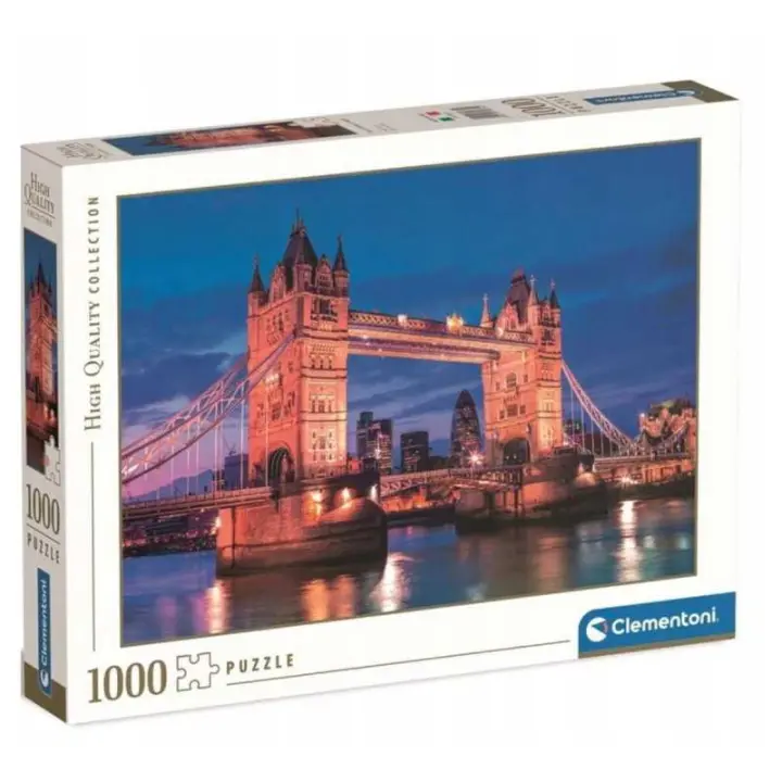 Puzzle 1000 Piezas Puente de la Torre de Londres al Anochecer Clementoni - 1