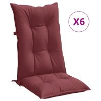 vidaXL Cojines para silla respaldo alto 6 uds tela Color Antracita melange,  Gris claro melange,  Gris oscuro melange y mas Cojín Decorativo de Asiento Cojines de muebles de salon - details 9