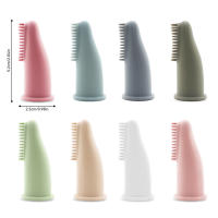 Cepillo De Dientes Para Perros Y Gatos De Silicona No Tóxica Super Suave Para Limpieza De Los Dientes Y Eliminación Del Aliento Malo Herramienta De Limpieza Para Mascotas - details 1