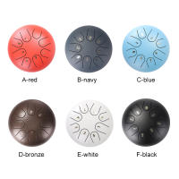 Steel Tongue Drum De 6 Pulgadas Con 8 Notas Instrumento De Percusión Portátil Para Aliviar El Estrés Regalo Musical Para Principiantes Y Jugadores De Drum - details 5