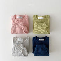 Conjunto De Ropa Para Bebé Niño Corea 2023 Conjunto De Dos Piezas Algodón Waffle Camiseta Sudadera + Pantalones Ajuste True Size - details 9