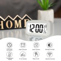 Reloj Despertador Digital, LED Pantalla Reloj Alarma Inteligente con Temperatura, Sensor de Brillo, 12/24 Horas, Función Snooze y Alarma para Dormitorio, Hogar, Oficina, Cocina(Batería) - details 1