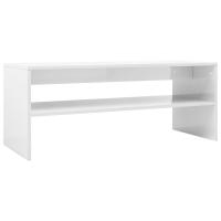 Vidaxl Mesa de Centro de Madera Contrachapada 100x40x40 Cm Blanco - details 6