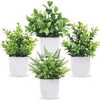 1Pcs Plantas Artificiales Verdes En Maceta Para Decoración Interior De Habitaciones Dormitorios Y Salones Decoración De Mesas Y Jardines Decoración De Boda Y Exterior - details 0