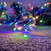 10 PCS Luces De Hilo De Hadas 2M 20LED En Plata Y Cobre Con Pilas Encendidas Para Decoraciones DIY De Boda Fiesta Navidad - details 15