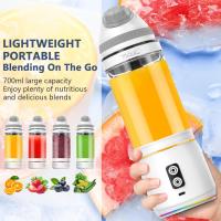 Licuadora y exprimidor de 6 cuchillas Mini - Carga USB, pantalla digital de 3 velocidades, cuchillas de acero inoxidable para smoothies, batidos y jugos frescos - Portátil, ideal para camping, viajes y regalos, Camping Essentials | Gadget de cocina modern - details 10