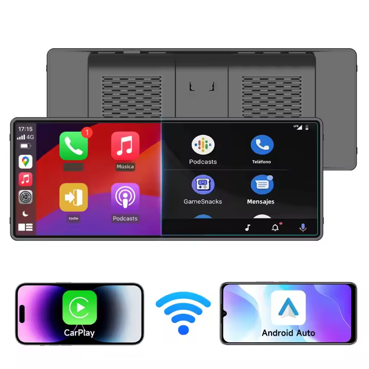 Estéreo Para Coche Universal Portátil Con Carplay Y Android Auto Pantalla Táctil HD De 10.26 Pulgadas Con Enlace Espejo - 1