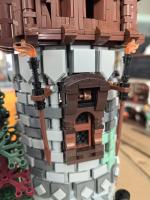 Castillo Medieval Creativo Con Torre De Bloques MOC 124071 Modelo 2449PCS Edificios Modulares Regalo Para Adultos Y Niños - details 2