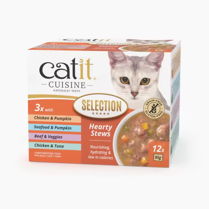 Catit Catit Cuisine Selection Guisos para Gatos - Pack Variado de 12 - 1