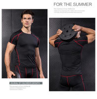 Camiseta Deportiva De Hombre Para Correr Y Fitness Secado Rápido Cuello Redondo Elasticidad Musculación Entrenamiento Deportivo - details 3