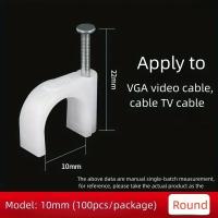 100Pcs Amarras De Cable Con Tornillos De Acero Y Cordones De Nylon 6/10mm Herramienta Eléctrica Para El Hogar - details 3
