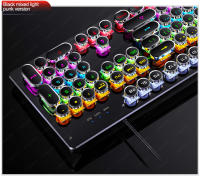 Teclado Mecánico Retro Punk Con Switch Azul Negro Marrón 104 Teclas USB RGB Backlit Para Juegos Y PC Laptop - details 2