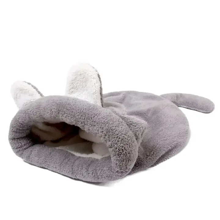 Saco De Dormir Para Gato De Terciopelo Coral Cálido Para Perro Pequeño Mascota Sin Pelo Matrícula Hogar Suave Y Cálido Para Descanso - 1