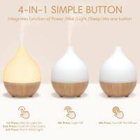 100mL Difusor de Aceites Esenciales, Pequeño Difusor de Aromaterapia con 8 Colores, Humidificador con Luces Blancos Cálidas, Luz de noche para Bebés, Difusor Ultrasónico para Casa - details 2