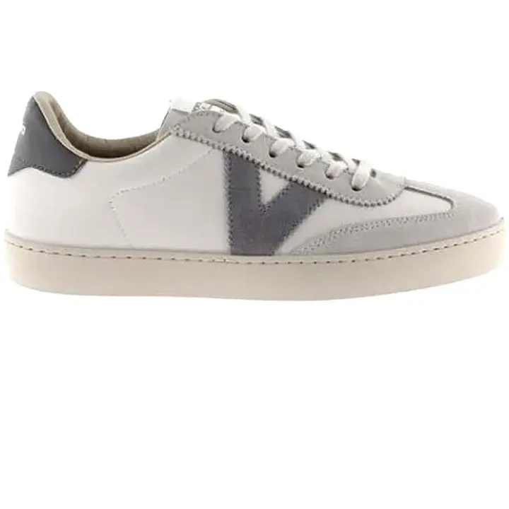 Zapatillas Victoria Berlin Ciclista Efecto Piel & Serraje para hombre en color blanco - 1