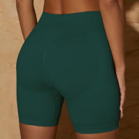 Shorts De Yoga Para Mujer Estilo Fitness Ciclismo Push up Cintura Alta Ribbed Sin Costuras Verano Ejercicio Striped Spandex Nylon - details 15