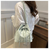 Bolso De Hombro Para Mujer De Cuero PU Con Cordón Y Dos Correas Medio Tote Y Hobo Bolsos De Mano Con Bolsillo Interior De Poliéster - details 9