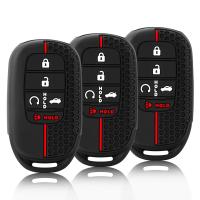 Funda De Llave De Coche De Silicona Para Honda Civic Accord HR-V CR-V CRV 2022 2023 Cubierta De Botón De 4 5 Piezas Accesorios De Auto - details 0