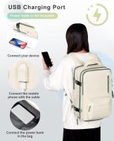 Mochipa de viaje para Mujer, mochipa Grande de viaje homologada para Vuelo para Vueling, EasyJet, mochipa impermeable para portátil de pulgadas Mochipa De Trabajo mochipa de viaje para hombre Zapatos y Puerto USB - details 0