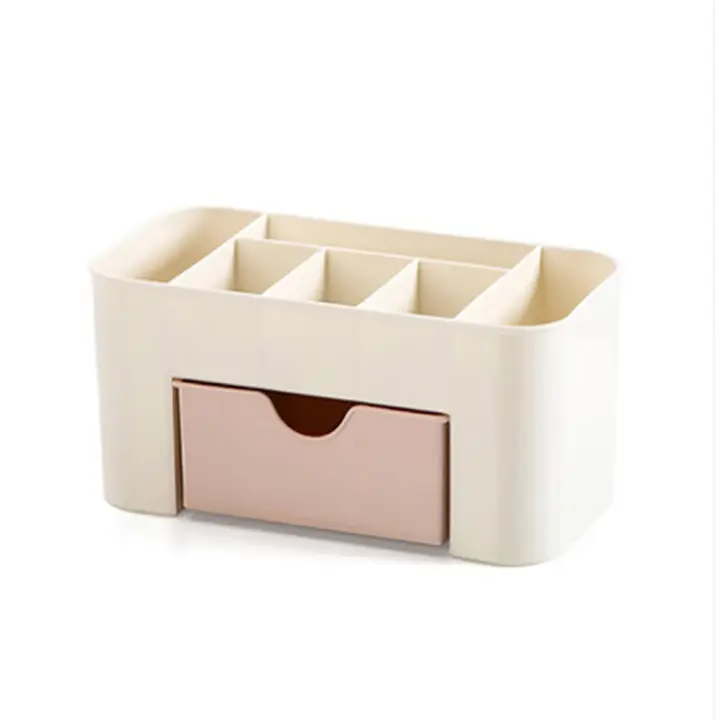 Organizador De Uñas LULAA Para Mesa Caja De Almacenamiento Para Maquillaje Y Joyería Compartimentos Para Labiales Y Mascarillas Tamaño 20x10x9.7 Cm - 1
