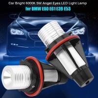 Paquete de 2 Luces LED brillantes para Coche 6000K 5W Angel Eye LED para E61 E39 E53 - details 0