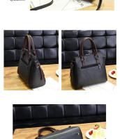 Bolso De Hombro De Cuero PU De Moda Con Decoración De Borla Para Mujeres Bolso De Trabajo Doble Asa Para Oficina Y Negocios - details 16