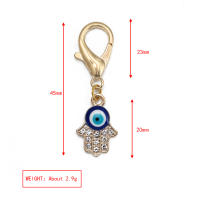 Lucky Eye Set De 3 Llaveros Con Piedras De Ojo Turco Y Mano De Fatima Llavero De Aleación De Metal Para Coche Y Bolso - details 35