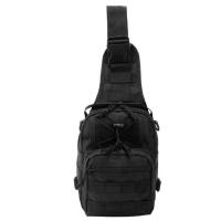 Bolsa de pecho para hombre de gran capacidad Oxford bolsa de pecho impermeable con correa de hombro ajustable negro tamaño libre W - details 1