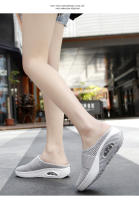 Zapatillas De Caminar Para Mujer Con Almohadilla De Aire Slip-On Ortopédicas Para Diabéticas Plataforma Ligera De Malla Zapatos Planos Con Tiras En La Parte Superior Suela De TPU - details 15