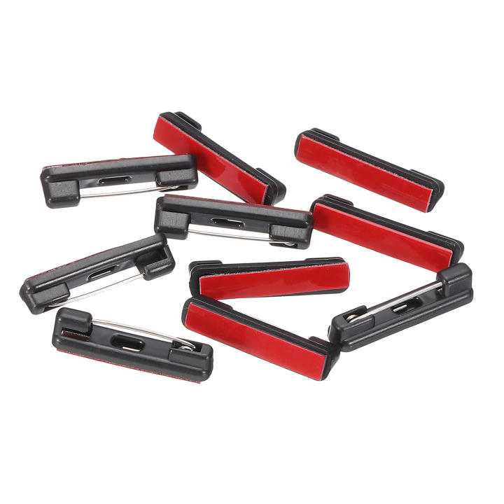 Pins De Seguridad Adhesivos En Lote De 10/50/100/200 Piezas Con Fondo Plano Y Cinta Adhesiva Para Nombre Y Etiquetas Accesorios Para Creación De Joyas Y DIY