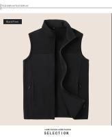 Chalecos De Hombre Casual Invierno Con Forro De Poliéster Cálidos Chalecos Sin Mangas Moda Abrigo Corto Para Uso Diario - details 10
