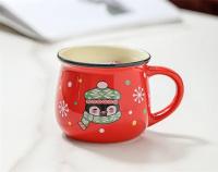 Taza De Cerámica De 350ML Regalo De Navidad Con Diseño De Santa Y Ciervo Taza De Café Grande Para Oficina Y Hogar Taza De Leche Taza De Té - details 7