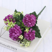 Bouquet De 1 Vaso De Hiedra Artificial Con 5 Cabezas De Algodón Decoración De Hogar Y Boda Falsa Lujo Para Interior Y Exterior - details 4