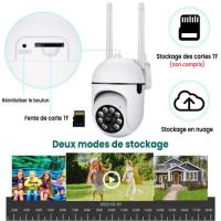 Cámara de vigilancia WiFi para exteriores, wifi HD 1080P 2.4 + 5G, zoom 4x, seguridad en el hogar con visión nocturna - details 6