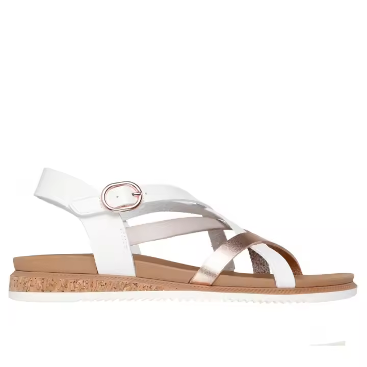 SKECHERS 114709 WHT  34363 25V SANDALIA TIRAS WHITE - 1