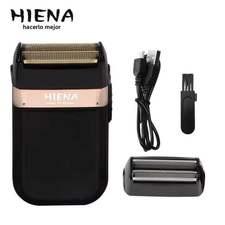 Afeitadora Eléctrica Hiena HI-301 Para Hombres Recargable Afeitadora De Barba Con Hojas Reciprocantes Para Afeitado Smooth Viaje Amigable - 1