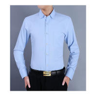 Camisa De Encaje De Algodón Y Poliéster Para Hombre Talla 9XL 48 Longitud De Manga Completa Estilo Slim Fit Casual Social Negocios Formales Color Sólido - details 5