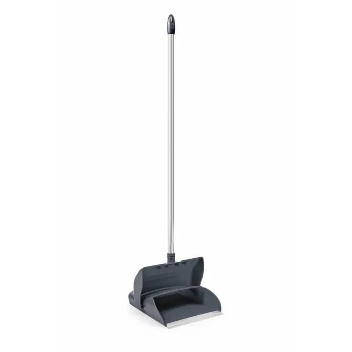 Mery - Recogedor Basculante, Recogedor Plegable, Recogedor con Tapa, Superresistente, Polipropileno, Gris, 106 X 24 X 7 cm - 1