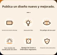 Lámpara Nocturna USB LED Con Control Remoto Y Batería Recargable Tres Colores Luz De Mesa Portátil Para Dormitorio - details 1