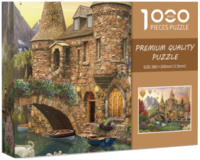 Rompecabezas De Láminas Adulto 1000 Piezas Mini Jigsaw Puzzle Swan Castle Paisaje Beautiful Stress Reducing Juguetes Regalos De Navidad - details 1