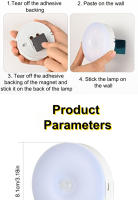 Luz Nocturna LED Recargable Por USB Con Sensor De Movimiento Para Dormitorio Escaleras Pasillo Armario - Iluminación Eficiente Energéticamente - details 10