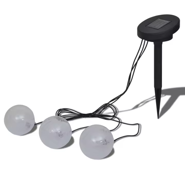 vidaXL Lámparas Solares LED Flotantes para Piscina o Fuente Forma de Bola Cantidad 3 unidades, 6 unidades - 1