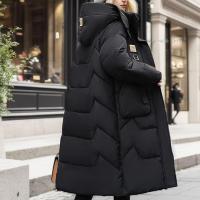Abrigo de Algodón con capucha extrable para Mujer, Nuevo Mode de Invierno, Longitudinal Media, hasta la rodilla, Gruese, 2024 chaqueta de ropa de Mujer - details 4