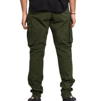 Pantalones De Cargo Para Hombre Talla Grande Color Sólido Con Bolsillos Multisectoriales Estilo Casual Primavera Verano - details 9