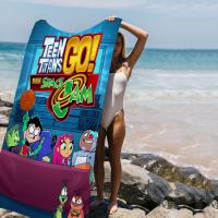Toalla De Playa T-Titans Para Adolescentes Microfibra Absorbente Secado Rápido Suave Para Yoga Natación Vacaciones Montañismo - details 4
