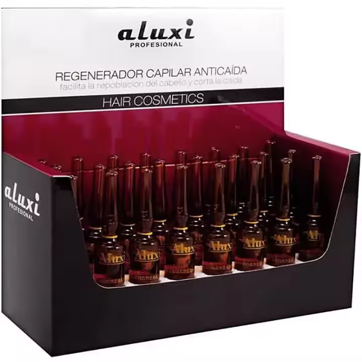 Regenerador Capilar Aluxi Profesional Anticaída 24 ampollas de 8 ml cada una. - 1