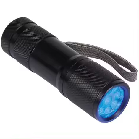 Linterna UV de 9 LED, luz violeta, multifuncional, para verificación de dinero. - 1
